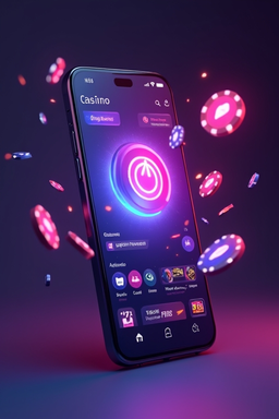Phone showing Spin Lynx Casino app